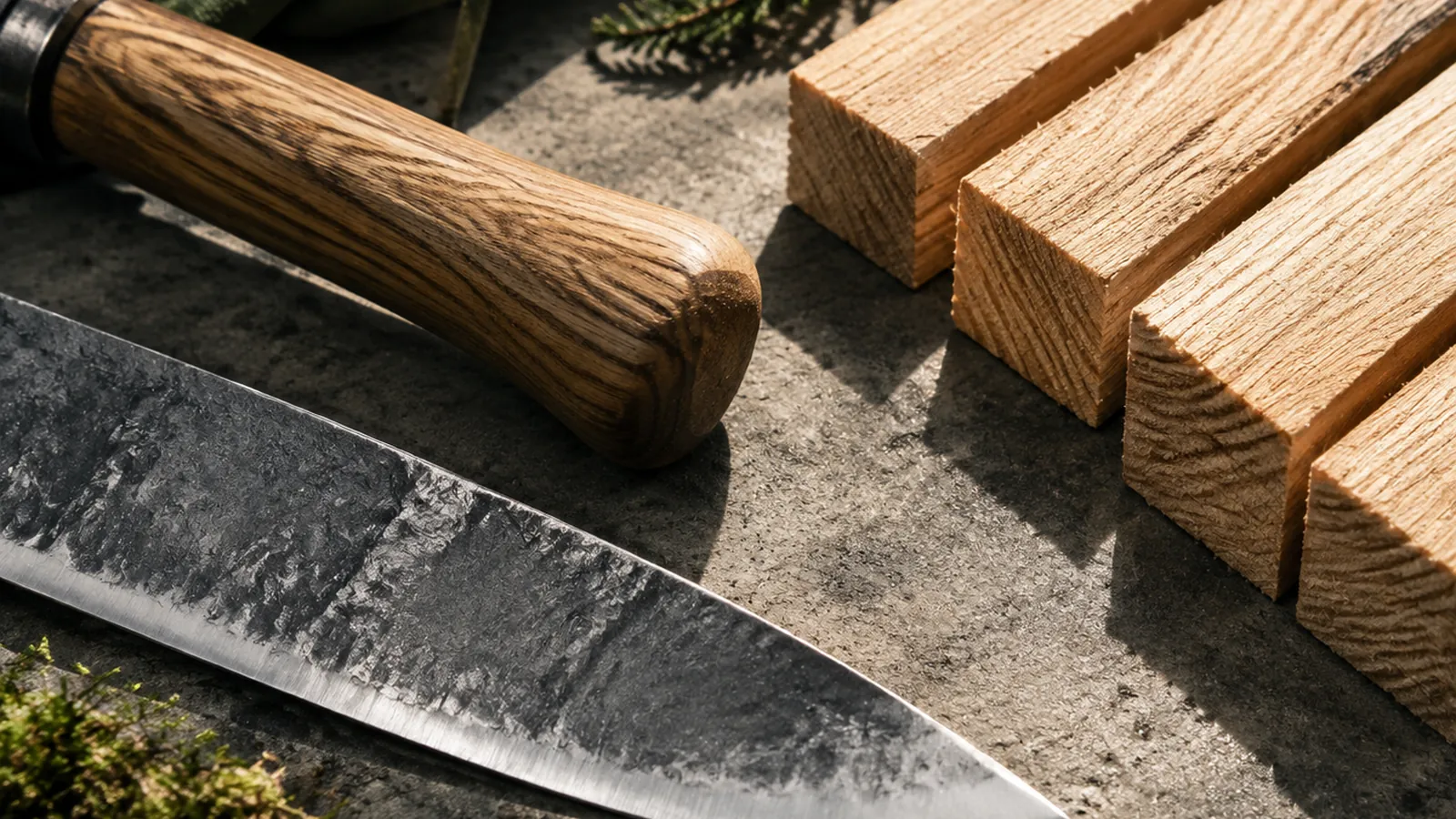 Materialstudie mit Metall- und Glasoberflächen